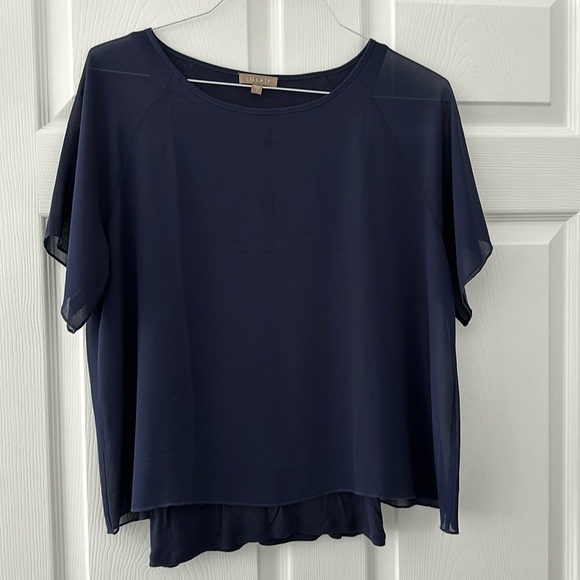 Lilla P navy blue build it tank with sheer navy overlay - Picture 1 of 1